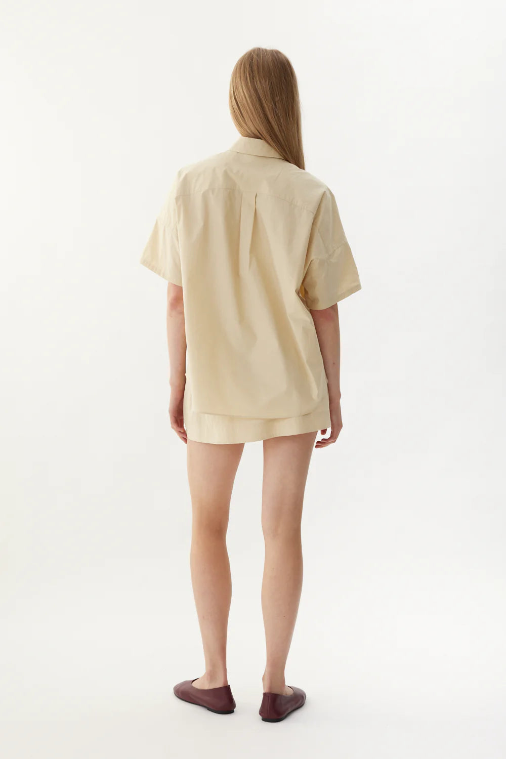 Chiara Short Sleeve Shirt in Buttermilk