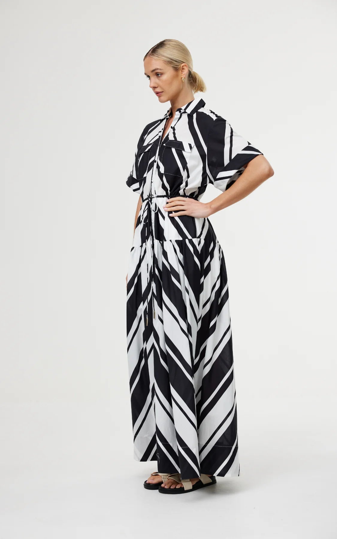 Maeve Maxi Dress in Classic Chevron