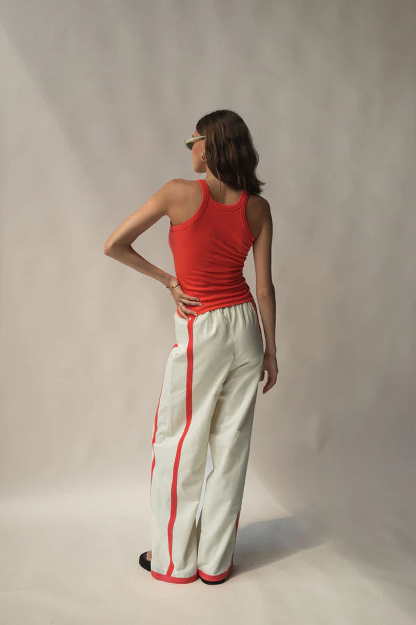 Del Mar Pant in Lobster Red