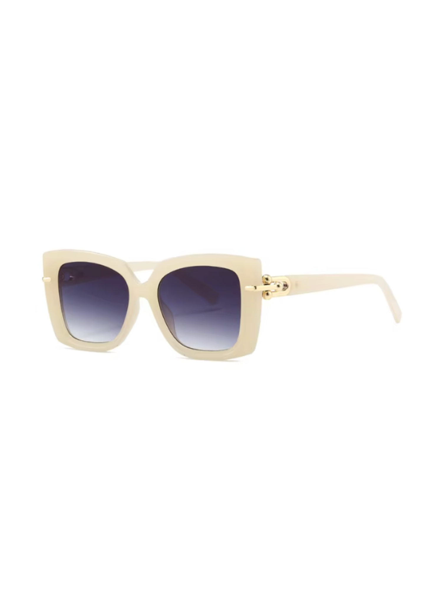 The Diana Ross Sunglasses in Cream