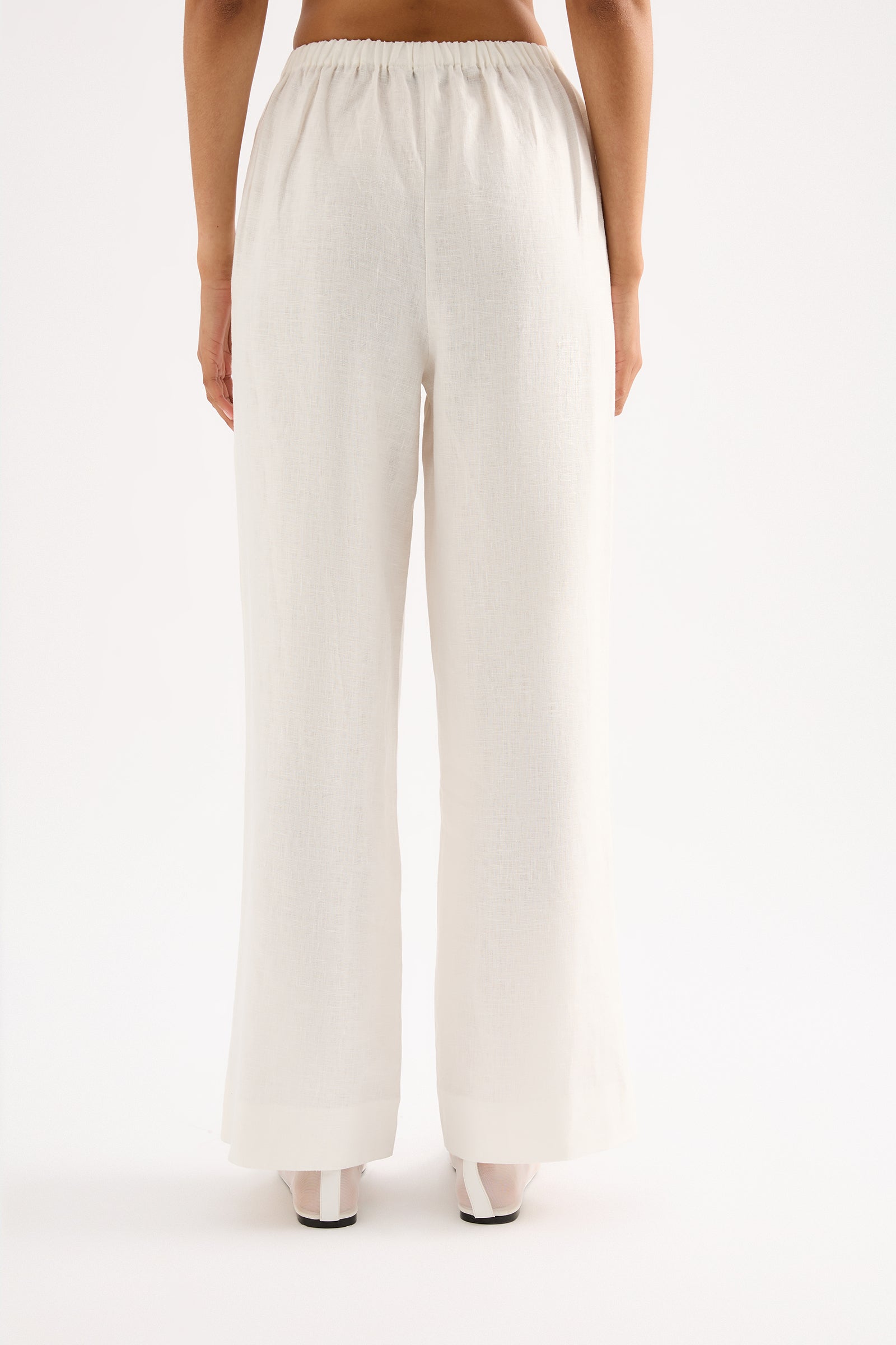 Marnie Linen Pant in White